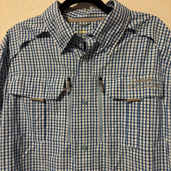 Cabela's | Blue and White Plaid Shirt | Size Large - Picture 2 of 8